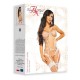 BEAUTY NIGHT FASHION SIENNA CORSET AND THONG WHITE