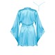 PEIGNOIR ET STRING SAMIRA TURQUOISE BEAUTY NIGHT FASHION