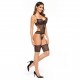 CORSET ET STRING GOLDIE NOIR BEAUTY NIGHT FASHION