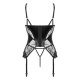 CORPETE E TANGA LEONELA PRETO BEAUTY NIGHT FASHION