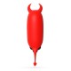 O-PET DIABLE AVEC VIBROMASSEUR BULLET À 10 VIBRATIONS ROUGE CRUSHIOUS