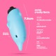 O-PET DAUPHIN AVEC VIBROMASSEUR BULLET À 10 VIBRATIONS BLEU