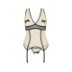 PASSION VIENA CORSET AND THONG BEIGE
