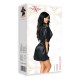 BEAUTY NIGHT FASHION DELIGHT DRESSING GOWN AND THONG BLACK