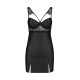 PASSION LOONA CHEMISE AND THONG BLACK 