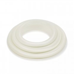 ENSEMBLE 3 ANNEAUX TRI-RINGS TRANSPARENTE CALEXOTICS