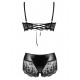 CONJUNTO DE 2 PIEZAS CHARM SET NEGRO BEAUTY NIGHT FASHION